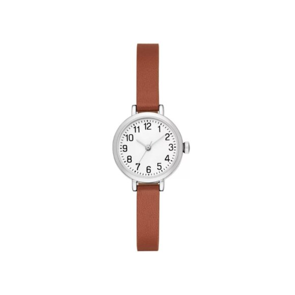 Women's Strap Watch - A New Day™ Silver/Brown: Quartz Movement, Alloy Case Gift - Picture 2 of 4